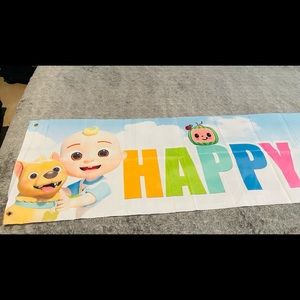 Cocomelon Happy Birthday Banner
